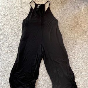 Black Racer-back Jumpsuit